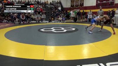 106 lbs 7th Place Match - Onofre Gonzales, Ponderosa vs Ace Chittum, Cleveland