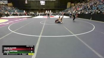5A - 132 lbs Champ. Round 1 - Julian Glover, Salina-Central vs Caleb Hartman, Pittsburg