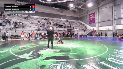 12U Girls - 75 lbs 3rd Place Match - Layla Pasion, HI vs Hadlee Worrell, IA