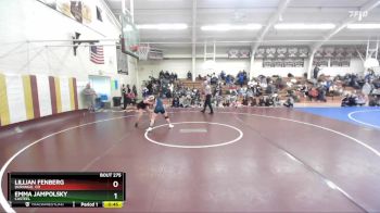 132 lbs Cons. Round 5 - Emma Jampolsky, Casteel vs Lillian Fenberg, Durango, CO
