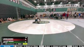 138 lbs Cons. Round 3 - Javion Ramsey, Dallas South Oak Cliff vs Justice Medina, Richland