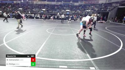 192 lbs Round Of 16 - William Edmonston, Live Oak Wrestling Club vs Daycen Phillips, Rogue Warrior Wrestling