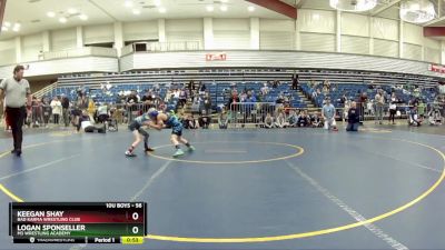 56 lbs Quarterfinal - Logan Sponseller, M3 Wrestling Academy vs Keegan Shay, Bad Karma Wrestling Club