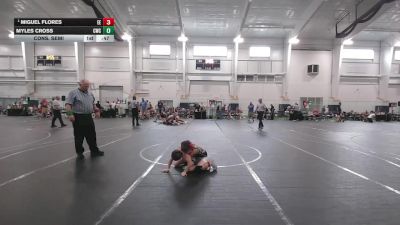 64 lbs Cons. Semi - Miguel Flores, Eastwood Eagles vs Myles Cross, Contenders Wrestling Club