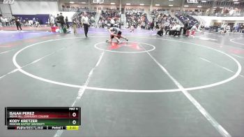 133 lbs Cons. Round 2 - Isaiah Perez, Indian Hill Community College vs Kody Kretzer, Missouri Baptist University