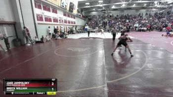 157 lbs Quarterfinal - Breck William, Morenci vs Jake Jampolsky, Mesa Mountain View