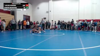 157 lbs Cons. Round 2 - Jaylen Howard, Team Jeff Wrestling Club vs Landon McDuffee, Shenandoah High School