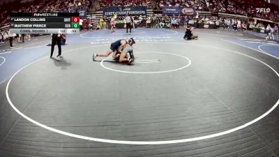 D 1 144 lbs Cons. Round 1 - Matthew Pierce, Slidell vs Landon Collins, Southside