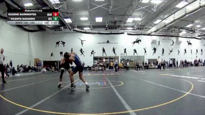 133 lbs Cons. Round 3 - Eugene Barrientes, Adrian vs Vicente Navarro, Henry Ford College