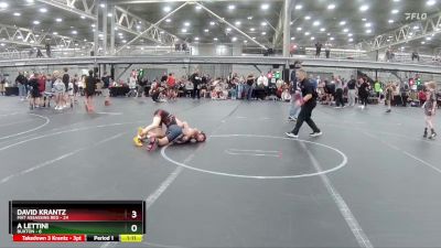 92 lbs Round 2 (4 Team) - David Krantz, Mat Assassins Red vs A Lettini, Buxton