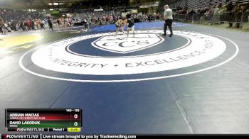 132 lbs 5th Place Match - David Lakoduk, NWWC vs Adrian Macias, Jungle Cat Wrestling Club