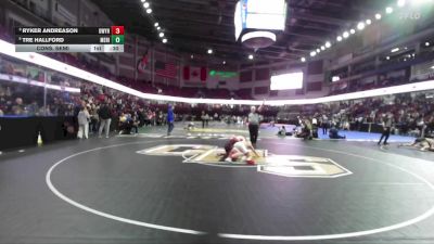120 lbs Cons. Semi - Tre Hallford, Meridian vs Ryker Andreason, Owyhee