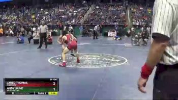 2 lbs Quarterfinal - Jared Thomas, Morehead vs Andy Saine, West Lincoln