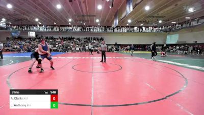 215 lbs Consi Of 16 #2 - Aidan Clark, Eastern Regional vs Josh Anthony, Blair Academy