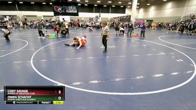 175 lbs Semifinal - Cody Savage, Ranger 47 Wrestling Club vs Owen Schacht, Askren Wrestling Academy