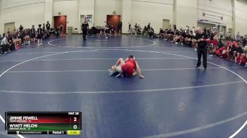 75 lbs Quarterfinals (8 Team) - Jimmie Fewell, Team Oregon vs Wyatt Melchi, Indiana Blue