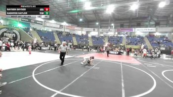 50 lbs Round Of 16 - Rayden Snyder, Arvada West vs Kashton Kaylor, Team Aggresion