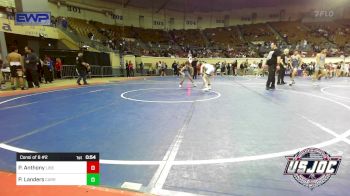 92 lbs Consi Of 8 #2 - Parker Anthony, Liberty Warrior Wrestling Club vs Parker Landers, Carroll Wrestling Club