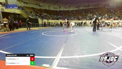 92 lbs Consi Of 8 #2 - Parker Anthony, Liberty Warrior Wrestling Club vs Parker Landers, Carroll Wrestling Club