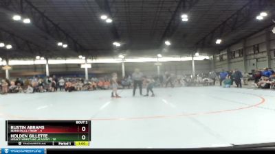 74 lbs Round 2 (3 Team) - Holden Gillette, Legacy Wrestling Academy vs Rustin Abrams, Idaho Falls / Rigby