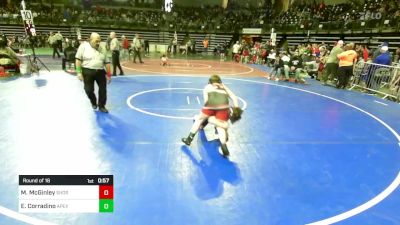 110 lbs Round Of 16 - Ethan Corradino, Apex vs Manus McGinley, Shore Thing