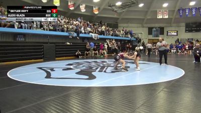 130 lbs Champ. Round 1 - Alexi Glaza, Mount Vernon vs Skyler Hoyt, Iowa Valley, Marengo