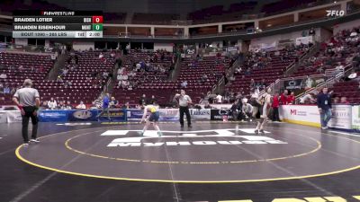 107 lbs Quarterfinal - Braiden Lotier, Bishop McDevitt vs Branden Eisenhour, Montoursville