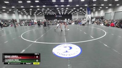 75 lbs Cons. Round 4 - Cameron Rios, Lions Wrestling Academy vs Keian Linnell, Stallions Wrestling Club