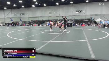 125 lbs Placement Matches (8 Team) - Savannah Witt, Pennsylvania Blue vs Kailey Benson, Missouri Blue