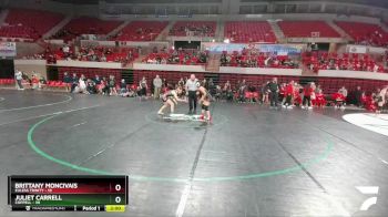 126 lbs Quarters & 1st Wb (16 Team) - Juliet Carrell, Coppell vs Brittany Moncivais, Euless Trinity