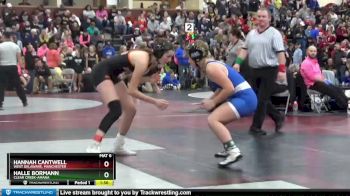 137A 1st Place Match - Halle Bormann, Clear Creek-Amana vs Hannah Cantwell, West Delaware, Manchester