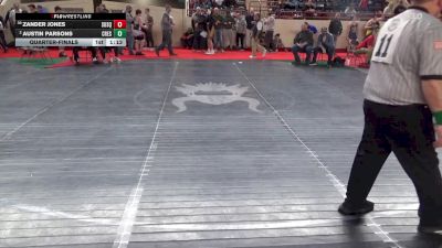 125_B lbs Quarterfinal - Zander Jones, Susquenita vs Austin Parsons, Crestwood