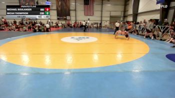 160 lbs Rr Rnd 2 - Michael Boulanger, MetroWest United Black vs Micah Thompson, CKWA