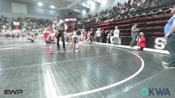 60 lbs Round Of 16 - LJ Farbro, Vinita Kids Wrestling vs Wyatt Marler, Claremore Wrestling Club