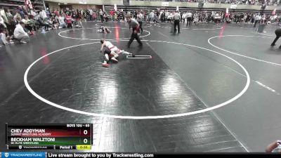 65 lbs Quarterfinal - Chev Addyman, Summit Wrestling Academy vs Beckham Walztoni, DC Elite Wrestling