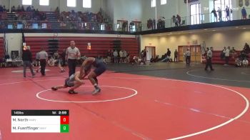 149 lbs Quarterfinal - Michael North, Maryland vs Morgan Fuenffinger, Navy