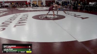 133 lbs Champ. Round 1 - Matt Haldiman, UW - La Crosse vs Lucas Ryan, Minnesota State Mankato