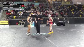 103 lbs Champ. Round 1 - Alexis Dobson, New England College vs Sienna Caruso, Lindenwood University