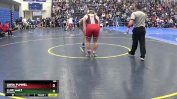 190 lbs Champ. Round 1 - Luke Walz, DEFIANCE vs Owen Pummel, INDIAN LAKE