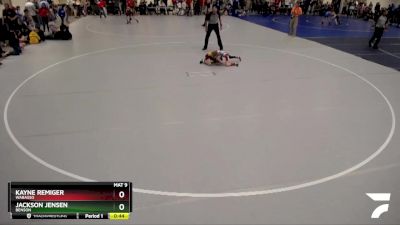 68 lbs Quarterfinal - Jackson Jensen, Benson vs Kayne Remiger, Wabasso