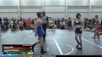 96 lbs Finals (2 Team) - Lucas Neff, Donahue vs Mason McDonald, Rambler