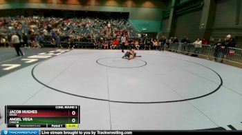 132 lbs Cons. Round 3 - Angel Vega, Carson vs Jacob Hughes, Kelso