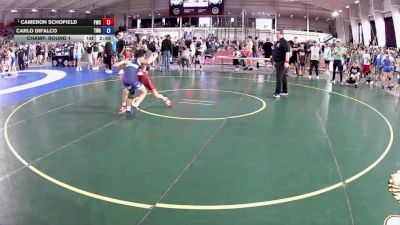 100 lbs Quarters - Cameron Schofield, Franklin Wrestling Club vs Carlo Difalco, The Wrestling Academy