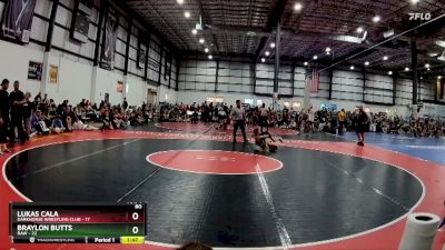 80 lbs Semis (4 Team) - Lukas Cala, DARKHORSE WRESTLING CLUB vs Braylon Butts, RAW