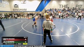 135 lbs Semifinal - Griffin Rhoades, Uintah vs Jax Dusenberry, Fremont Wrestling Club