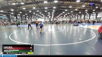 76 lbs Rd# 7- 10:45am Saturday Final Pool - Gage Richardson, Minion Green vs Luke Beck, East Coast Elite