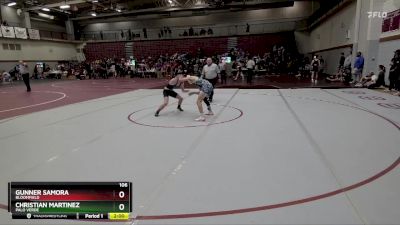 106 lbs Quarterfinal - Gunner Samora, Bloomfield vs Christian Martinez, Palo Verde