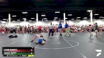 52 lbs Round 4 (8 Team) - Jacobi Burkett, U2 Upstate Uprising Blue vs Wesley Rappo, Team Revolution