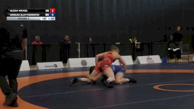 72kg Round 3 - Aleah Nickel, Edmonton Wrestling Club vs Angelina Ellis-Toddington, Dinos Wrestling Club