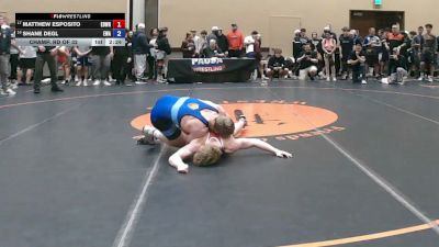 150 lbs Champ. Rd Of 32 - Matthew Esposito, Edge Wrestling vs Shane Degl, Empire Wrestling Academy